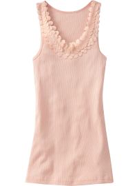 Women's Petal Trim Tanks