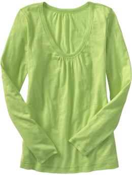 Women's Slub-Knit Scoop-Neck Tees