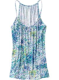 Women's Linen-Blend Keyhole Tops