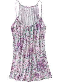 Women's Linen-Blend Keyhole Tops