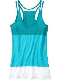 Women's Printed Watercolor Racerback Tanks