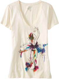 Women's Beaded Watercolor-Graphic Tees