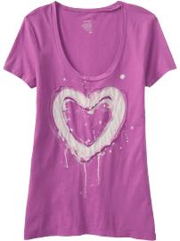 Women's Painted Symbol Appliqu� Tees