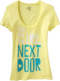 Women's Love Message Slub-Knit Tees