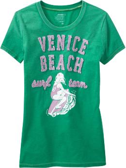 Women's Graphic Appliqu� Beach Tees