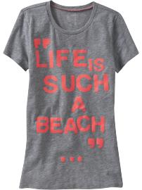 Women's Beach Quote Graphic Tees