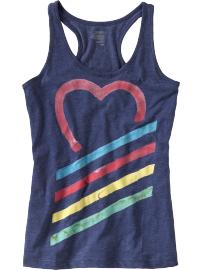 Women's Watercolor-Graphic Racerback Tanks