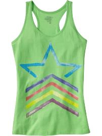 Women's Watercolor-Graphic Racerback Tanks