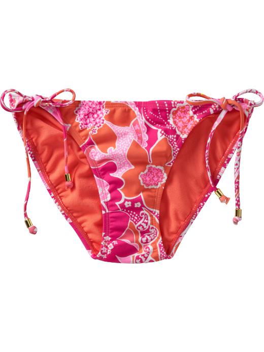 Old Navy Womens Floral-Print Bandeau Tankinis