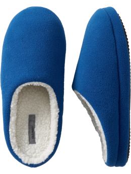 Men: Men's Performance Fleece Slippers - Blue Velvet