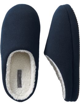 Men: Men's Performance Fleece Slippers - Ink Blue