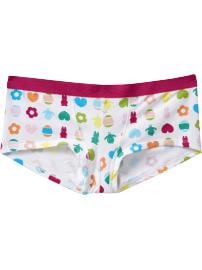 Women's Spring-Print Boyshort Underwear