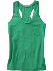 Women's Satin-Trim Racerback Tanks