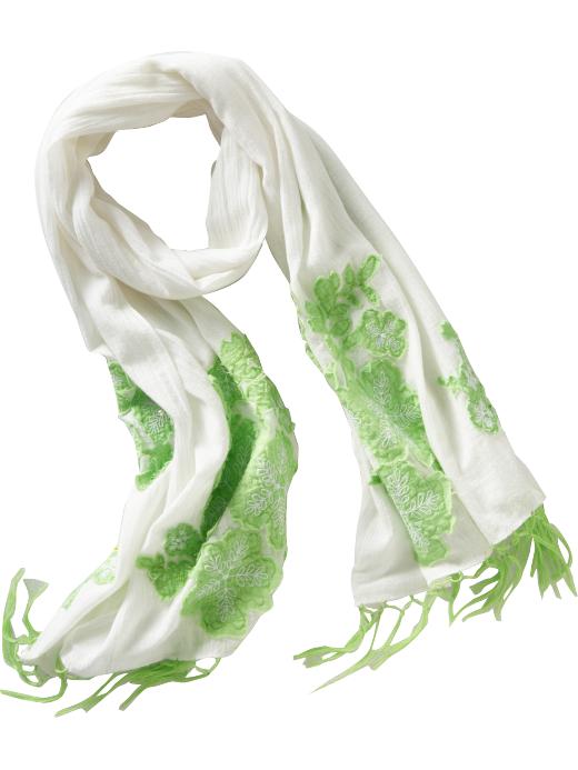 Old Navy Womens Lightweight Applique Scarves