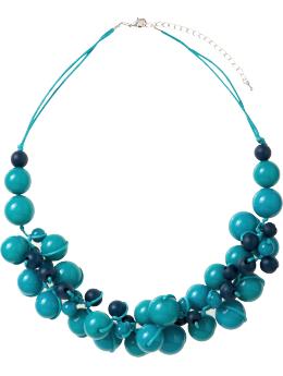 Women's Bubble-Cluster Necklaces