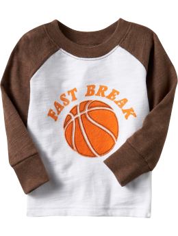 Sports Graphic Raglan Tees for Baby