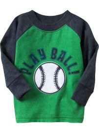 Sports Graphic Raglan Tees for Baby