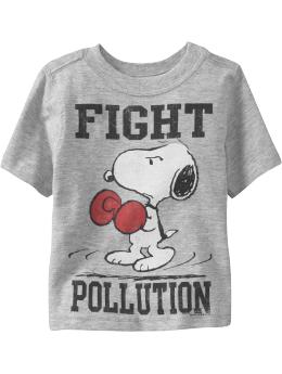 Snoopy� "Fight Pollution" Tees for Baby
