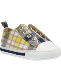 Plaid Lace-Free Slip-Ons for Baby