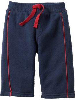 Piped-Trim Track Pants for Baby