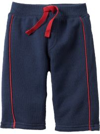Piped-Trim Track Pants for Baby