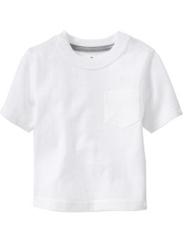 Baby Boys: Pocket Tees for Baby - Bright White