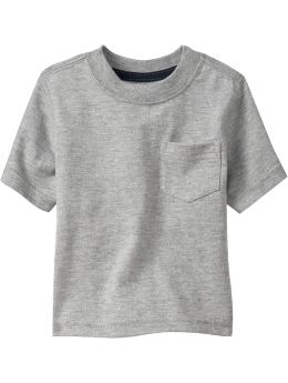 Baby Boys: Pocket Tees for Baby - Heather Gray