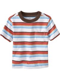 Striped Pocket Tees for Baby