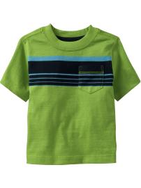 Striped Pocket Tees for Baby
