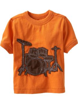 Music-Applique Tees for Baby