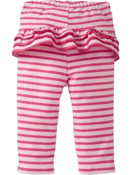 Striped Ruffle-Trim Leggings for Baby