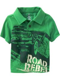 Truck-Graphic Polos for Baby