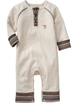 Graphic Henley One-Pieces for Baby