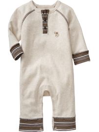 Graphic Henley One-Pieces for Baby