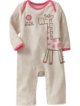 "G is for Giraffe" One-Pieces for Baby