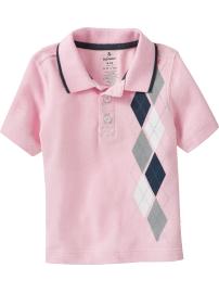 Argyle Pique Polos for Baby