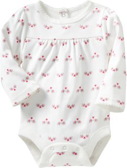 Elephant-and-Heart-Print Bodysuits for Baby