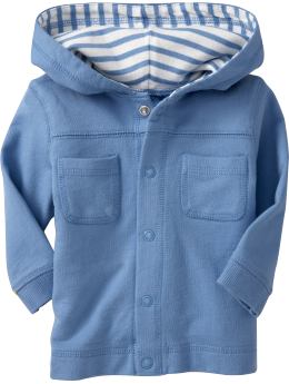 Button-Front Hoodies for Baby