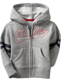 Embroidered-Logo Fleece Hoodies for Baby
