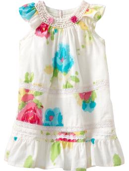Crochet-Trim Dresses for Baby