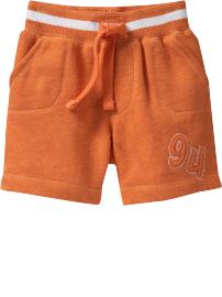 French Terry "94" Graphic Shorts for Baby