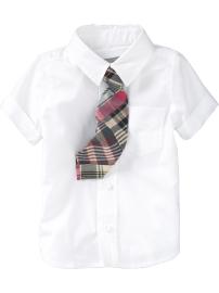 Cuffed-Sleeve Shirts for Baby