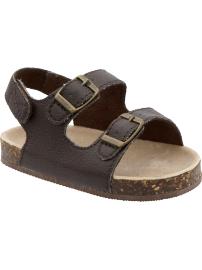 Faux-Buckle Sandals for Baby