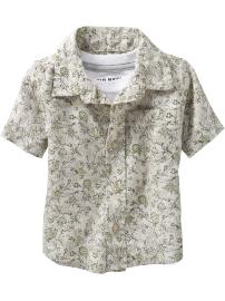 Linen-Blend Shirts for Baby