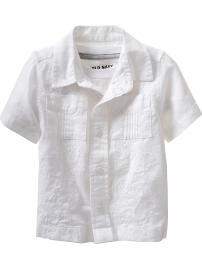 Linen-Blend Guayabera Shirts for Baby