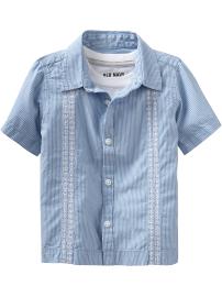 Embroidered Guayabera Shirts for Baby