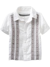 Embroidered Guayabera Shirts for Baby