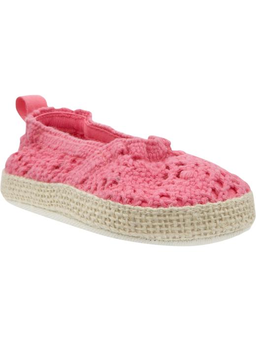 crochet+Baby Free Related Guidepost crocheting knitting Old Navy Crochet Ballet Slippers for Baby