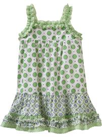 Ruffle-Trim Print Dresses for Baby