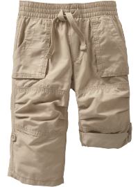 Twill Pull-On Roll-Up Pants for Baby